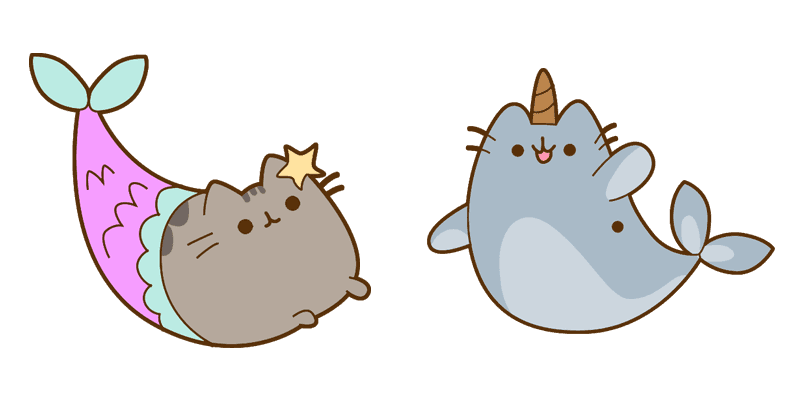 Pusheen: Mermaid cute cursor