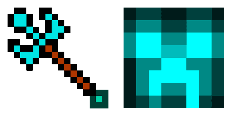 Trident and Drowned Man cute cursor