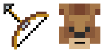Pack de curseurs Minecraft: Bow and Bear