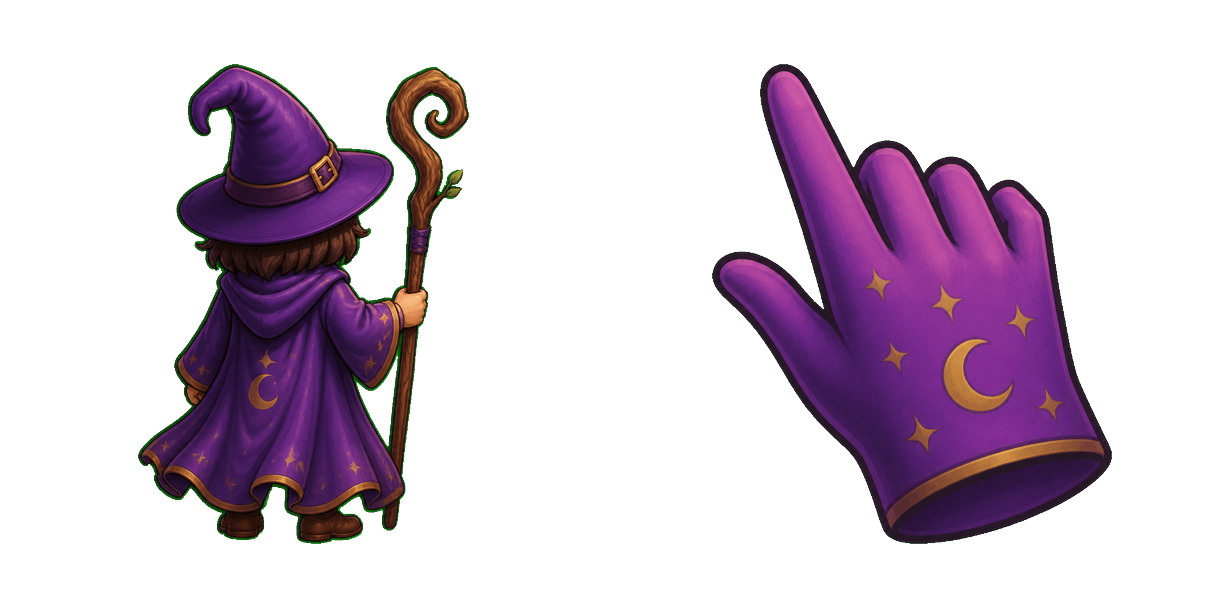 Baldur's Gate Wizard cursor pack