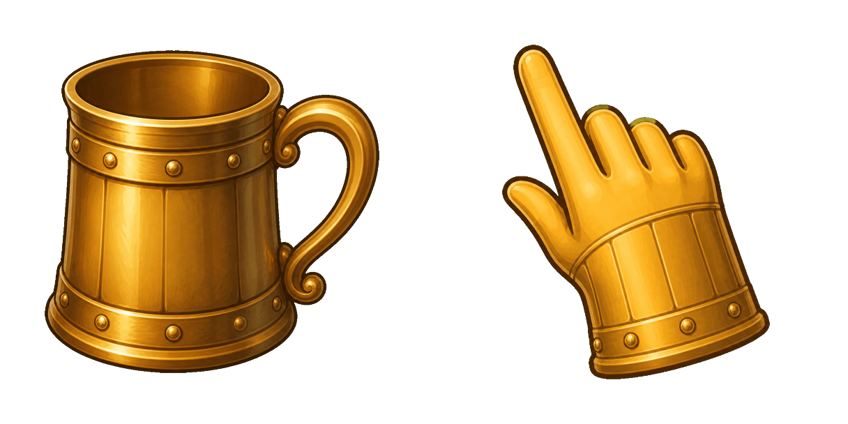 Baldur's Gate Tankard cursor pack