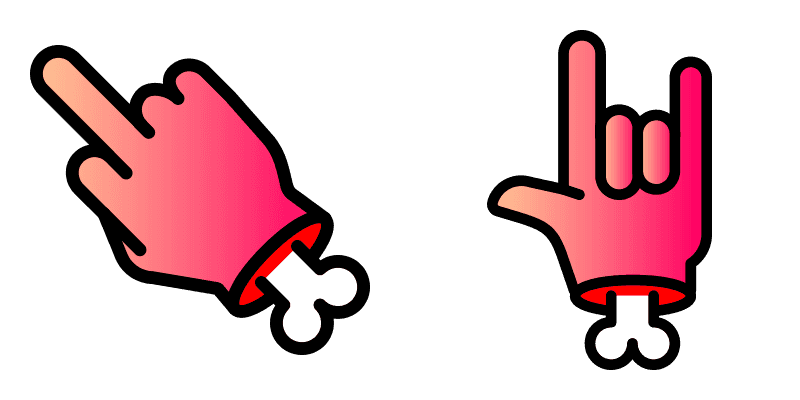 Zombie: Red Hand cute cursor
