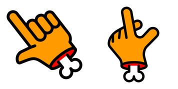 Pack de curseurs Orange Hand