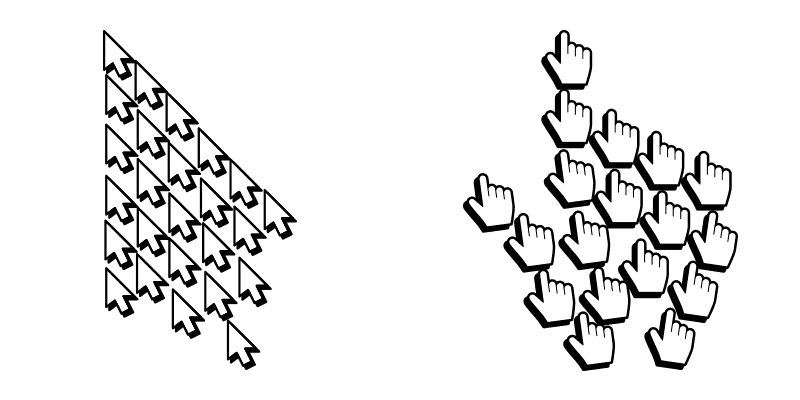 Multiple cute cursor