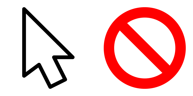 Forbidden Pointer cute cursor