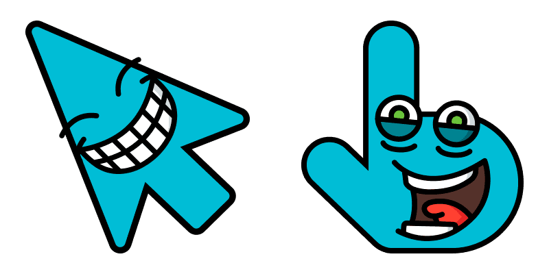 Cheerful cute cursor