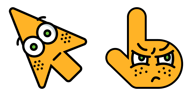 Surprised cute cursor
