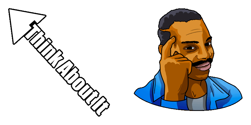Think about it cute cursor