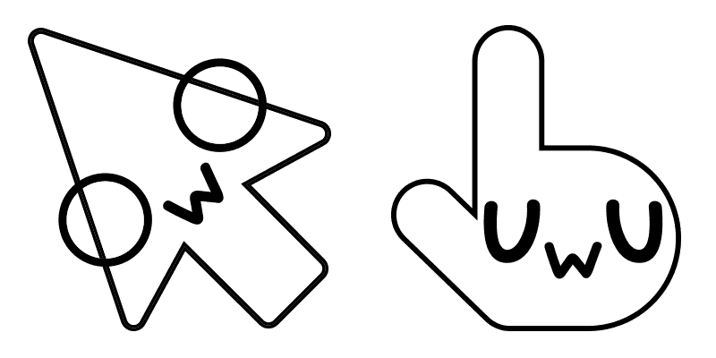 Owo and Uwu cute cursor