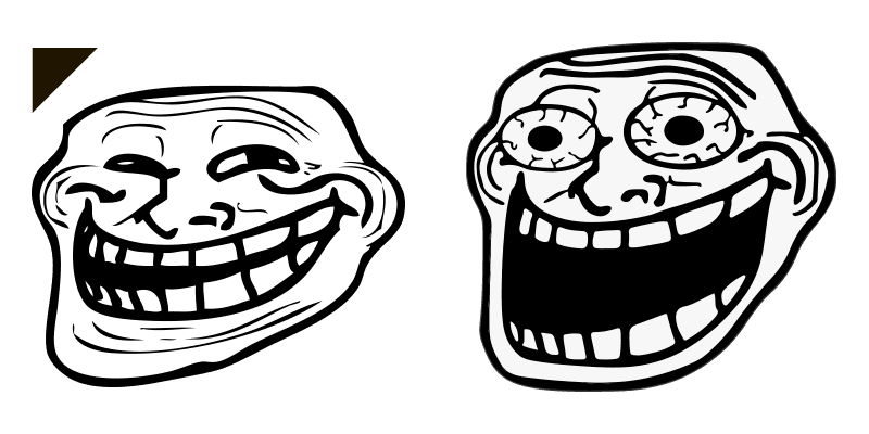 Troll face cute cursor