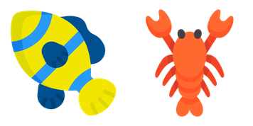 حزمة كروس The Little Mermaid Flounder and Sebastian