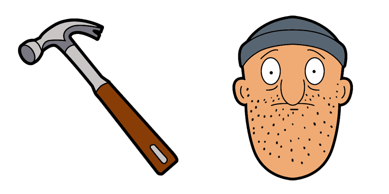 Bob Burgers: Teddy and Hammer cute cursor