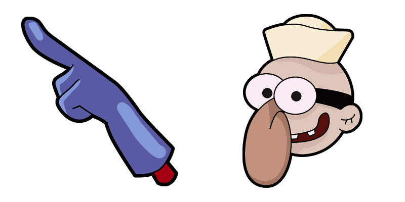 Barnacle Boy Blue Glove cute cursor