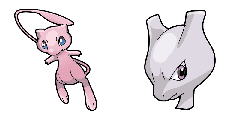 Pokemon: Mew i Mewtwo cute cursor