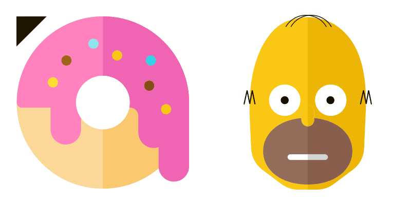 The Simpsons Homer cute cursor