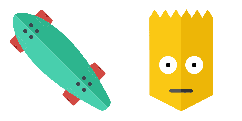 Bart Simpsons cute cursor