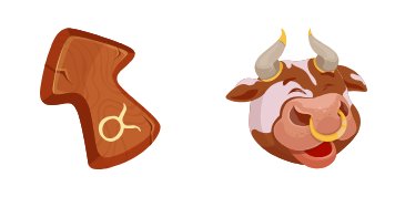 Taurus Zodiac Sign cute cursor