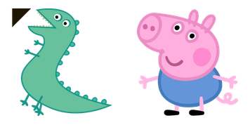 George and Dinosaur Cursor Pack