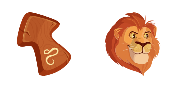 Leo Zodiac Sign cute cursor