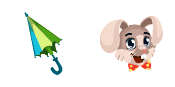 Circus Bunny cute cursor