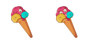 Corn Ice Cream cute cursor
