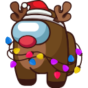Christmas Deer Character hand cursor