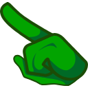 Green Character arrow cursor