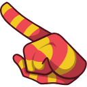 Lollipop arrow cursor