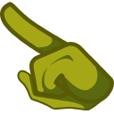 Ninja Turtle Character arrow cursor