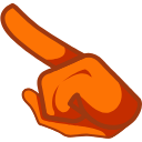 Orange Character arrow cursor