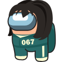 Squid Game Sae-Byeok Character hand cursor