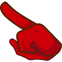 The Flash Character hand cursor