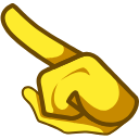 Yellow Character arrow cursor
