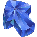 Blue Sapphire Texture arrow cursor