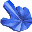 Blue Sapphire Texture hand cursor