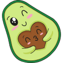 Kawaii: Avocado hand cursor