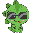 Kawaii: Dino arrow cursor
