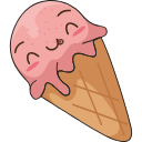 Kawaii: Ice Cream hand cursor