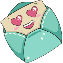 Kawaii: Letter hand cursor