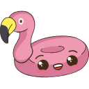 Kawaii: Pink Flamingo arrow cursor