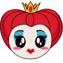 Kawaii Queen of Hearts arrow cursor
