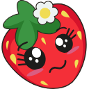 Kawaii: Strawberry arrow cursor