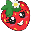 Kawaii: Strawberry hand cursor