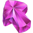 Pink Sapphire arrow cursor