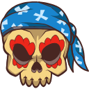 Halloween: Pirate Skull arrow cursor