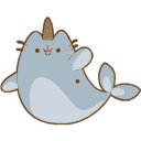 Pusheen: Mermaid hand cursor