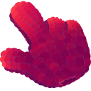 Raspberry hand cursor
