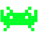 Space Invaders: Yellow and Green hand cursor