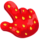 Strawberry hand cursor