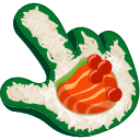 Sushi Texture hand cursor